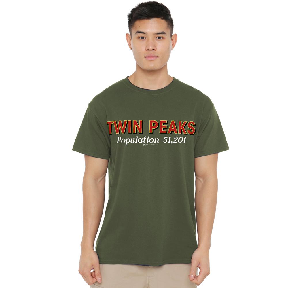 Twin Peaks Mens Population T-Shirt