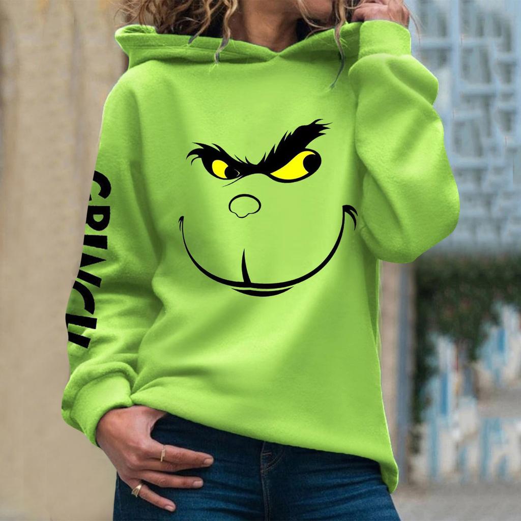 Weihnachten Kapuzen Sweatshirts Für Frauen Casual Langarm Pullover Sweatshirt Herbst Winter Kleidung