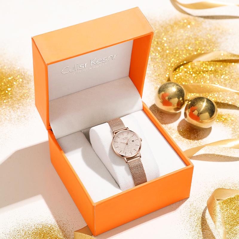 

2025 Luxury Women s Waterproof Quartz Valentine s Day Watch - Ideal Gift for Ladies and Female Students