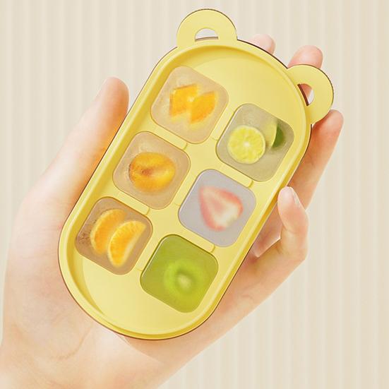 Yousheng Ice Cube Mold with Sealed Lid Large Capacity Silicone Ice Tray One-Click Release Soft Bottom Freezer Safe Ice Maker for Kitchen