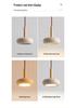 Japanese Wabi-Sabi Style Yellow Travertine Pendant Lamp for Entrance, Restaurant, Bedroom, or Bedside