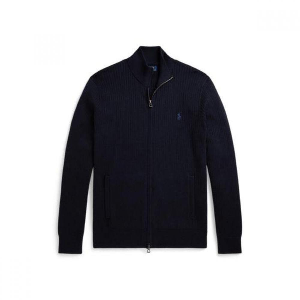 Polo Ralph Lauren Men S Rib Knit Cotton Full Zip Sweater mnpoSwe16822541410 S
