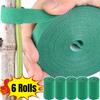 Autoadesivo Planta Nylon Cabo Braçadeira Verde Ajustável Plantas Gancho Loop Suporte Jardim Fio Bandagem Reutilizável Fixador Fita Tiras