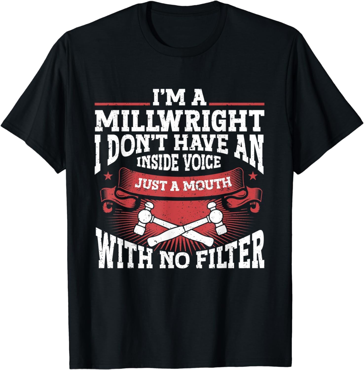 Millwright Shirts for Men Millwright Men T Shirt L чёрный