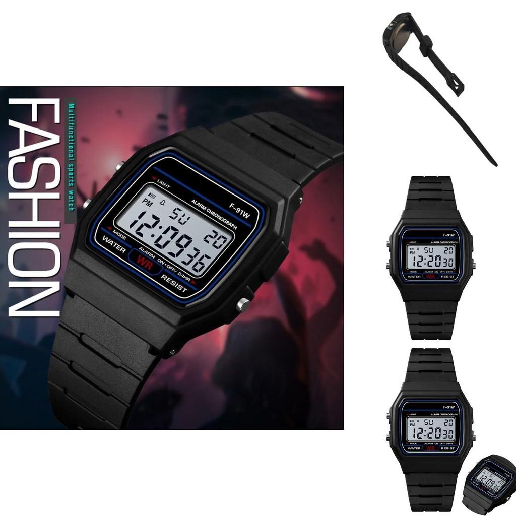 Reloj Deportivo Digital F91w Reloj de Pulsera Impermeable Para Adultos Ligero y Fácil de Limpiar
