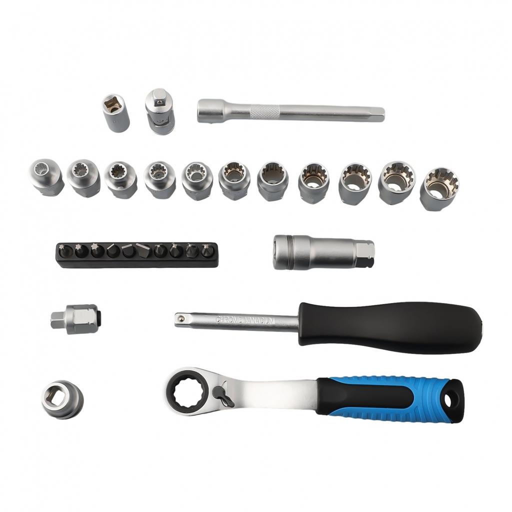 29PCS Core Ratchet Socket Torque Wrench Kit Car Auto Repair Tool Screwdriver