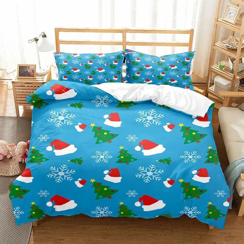 Christmas Kid Duvet Cover KingQueen Size,Red Christmas Socks Decoration 3 Piece Bedding,Merry Christmas Theme Quilt Cover,cream