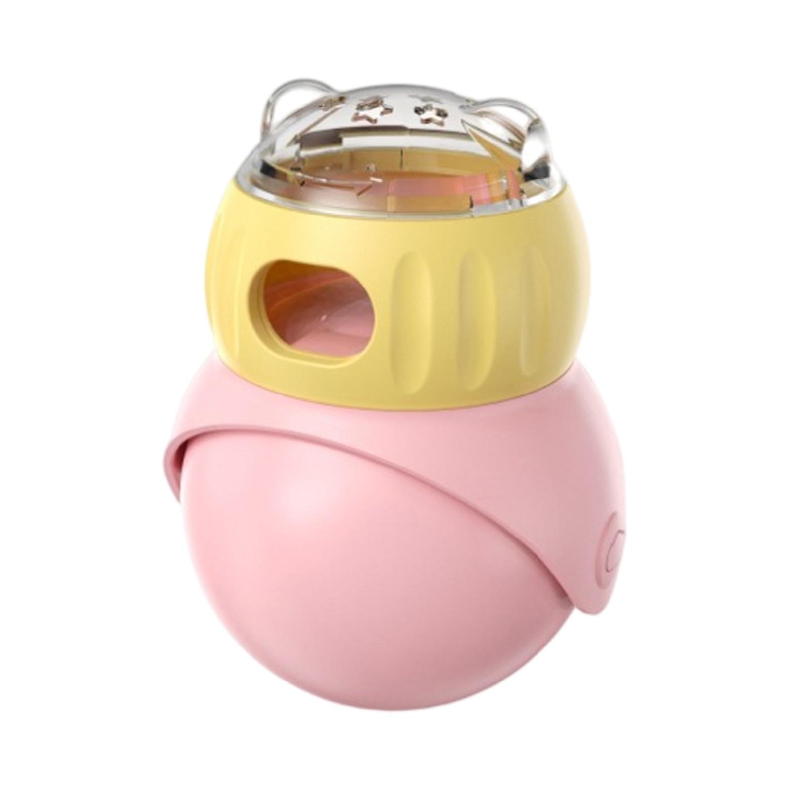 

Многоразовая кормушка-неваляшка для кошек и собак, головоломка с дозированием корма, игрушка для кошек и собак One Size розовый