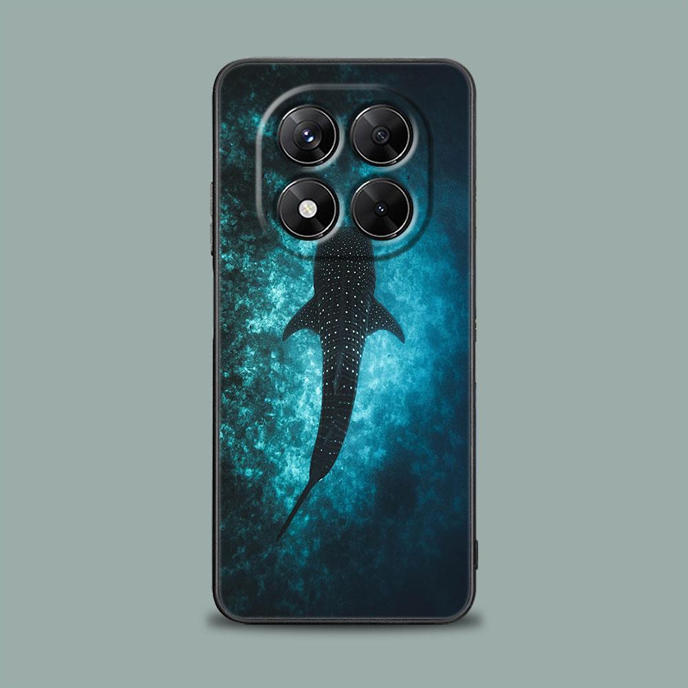 Phone Case for Xiaomi Redmi 15C 14C 12C 13C Redmi Note 15 14 13 12 11 10 Pro Plus 5G 12S Soft Cover Ocean Whale Shark Swimming