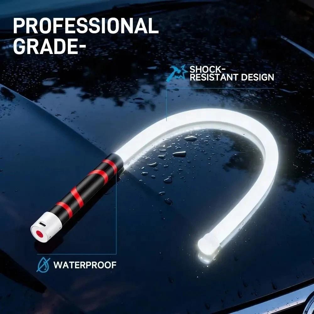 High-Lumen Flexible Work Light 3 Brightness Modes Bendable LED Flashlight Automotive Repair