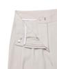 Michikoleondeonkosino Two-Pintuck Wide Slacks Cream Beige