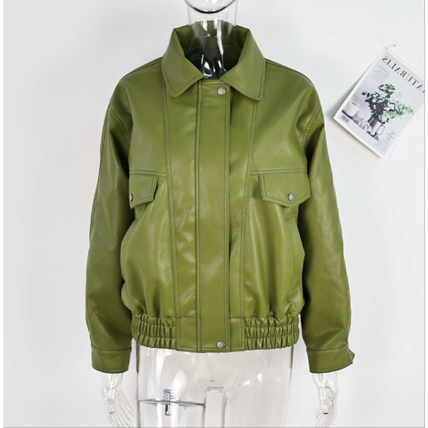 Women`s Turn Down Collar Long Sleeve