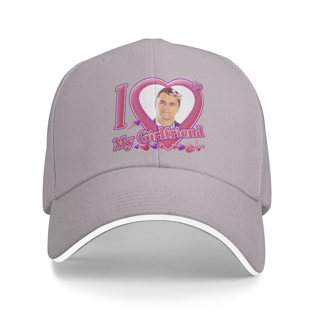 Unisexs Womens I Love My Girlfriend Charlie Kirk Outdoor Hat Sun Cap New Baseball Cap Snapback Sunshade