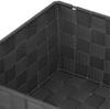 Drawer storage box woven strap storage box cube basket container divider for organizing drawers 4-piece set