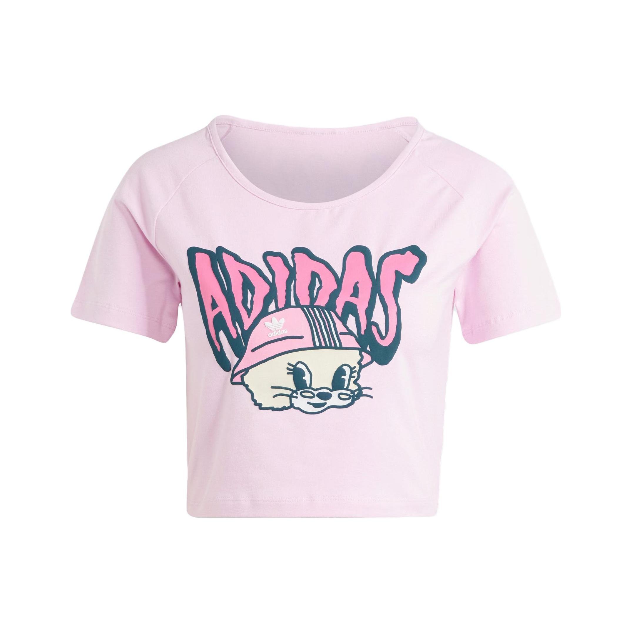 (WMNS) adidas Originals Graphic Baby T-shirt Asia Sizing Pink Women s IV9299 XS