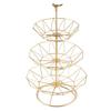 Nordic Golden 3-Tier Iron Fruit Plate
