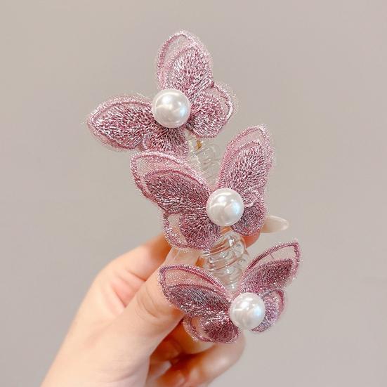 4Pcs Women Hair Ropes Butterflies Faux Braided Hair Elastic Straps Decor Hair Ties Hair Accessories