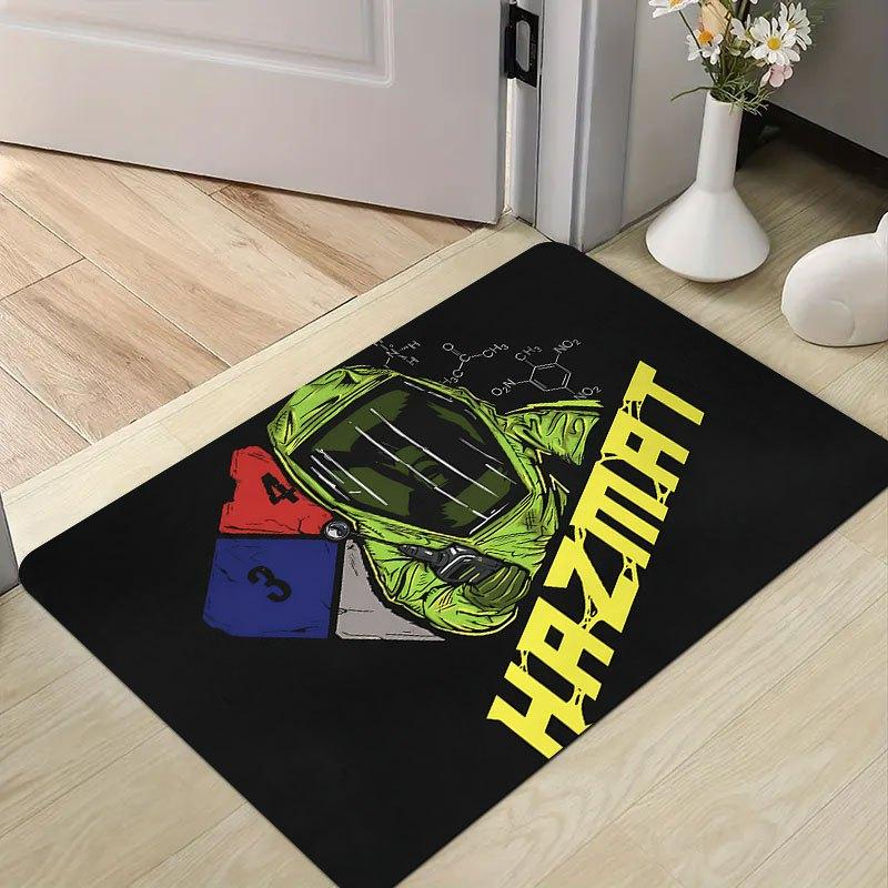 

1pc Hazmat Suit Rug – Protective Gear Design, Soft Mat for Entryway, Living Room, Bedroom door mat entrance 40x60cm16x24in