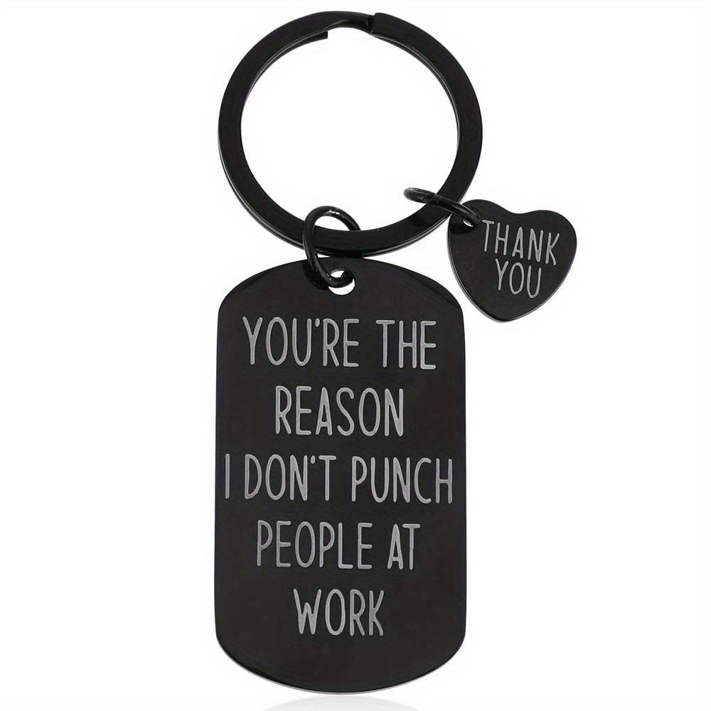 Stainless Steel Keychain Drive Safe A Pair Double Sided Grateful Inspirational Small Gift For Friends Current European Style Keychain for Backpack Bag