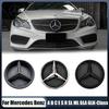 C200 E300 Hot 2026 For Benz Silver And Black OE Style Front Grill Star Emblem Chrome Logo Badge For Mercedes Benz W176 W246 W205