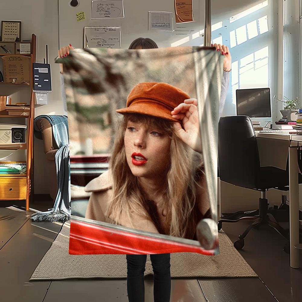 1 Stück Taylor Print Flanelldecke, Hohe Qualität, Für alle Jahreszeiten, Heimdekoration, Wärme und Komfort, Perfekt für Weihnachtsgeschenke