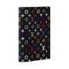 LOUIS VUITTON X Takashi Murakami Passport Cover Black Multicolored M13414