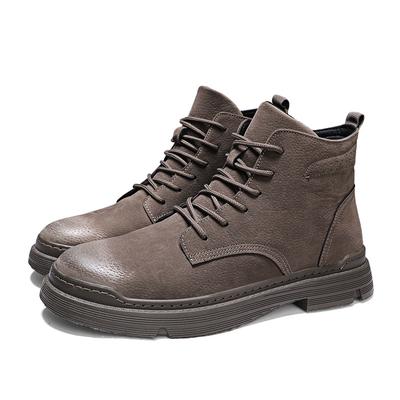Herren Hochwertige Lederstiefel Herren Frühling Lässig Motorrad Knöchel Botas Hombre Herren Schnürstiefel Herren Mode Herrenstiefel789