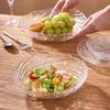 Elegant Crystal Glass Fruit & Snack Serving Bowl