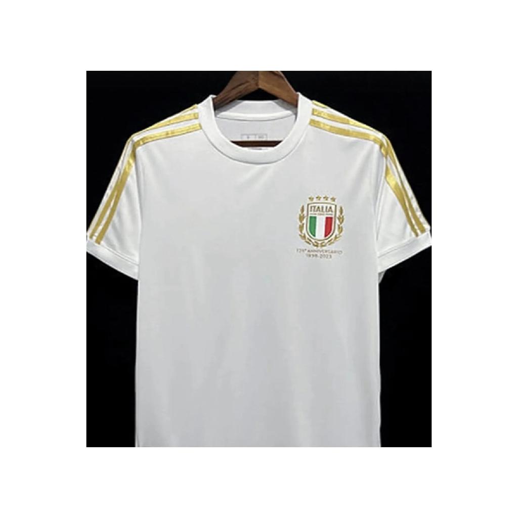 Italy National Team White 125th Anniversary Special Design Football Jersey