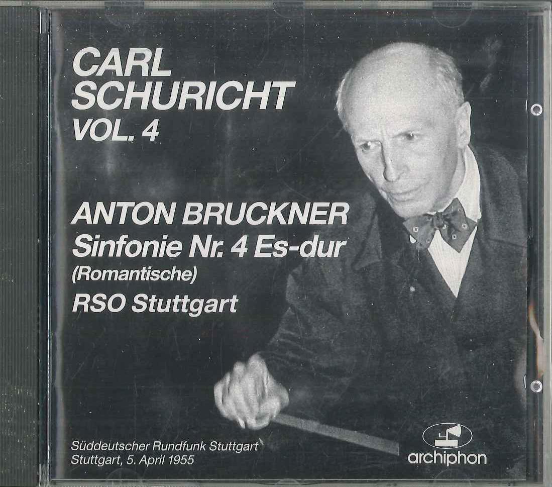 

CD CARL SCHURICHT ANTON BRUCKNER RSO Vol. 4 Sinfonie Nr. 4 Esdur Roma ARCH24CD ARCHIPHON 1991 Germany Classical Used
