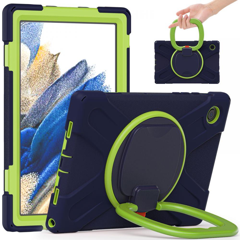 Hülle für Samsung Galaxy Tab A8 10.5 SM-X200 SM-X205, Gepanzert, Blau Grün
