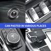 Car Steering Wheel Car Window Switch Knob Sticker Car Styling for Tesla Model 3 2022 S X Y Style Roadster Invader Coil Mod WYE