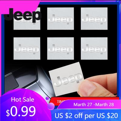 Voor Jeep 3D Aluminium Auto Interieur Stickers Embleem Decoratie Voor Jeep Grand Cherokee Wrangler Renegaed Compass Patriot Libert