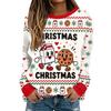 Women's Casual Halloween Print Long Sleeve Round Neck Top for Festive Fall Wear