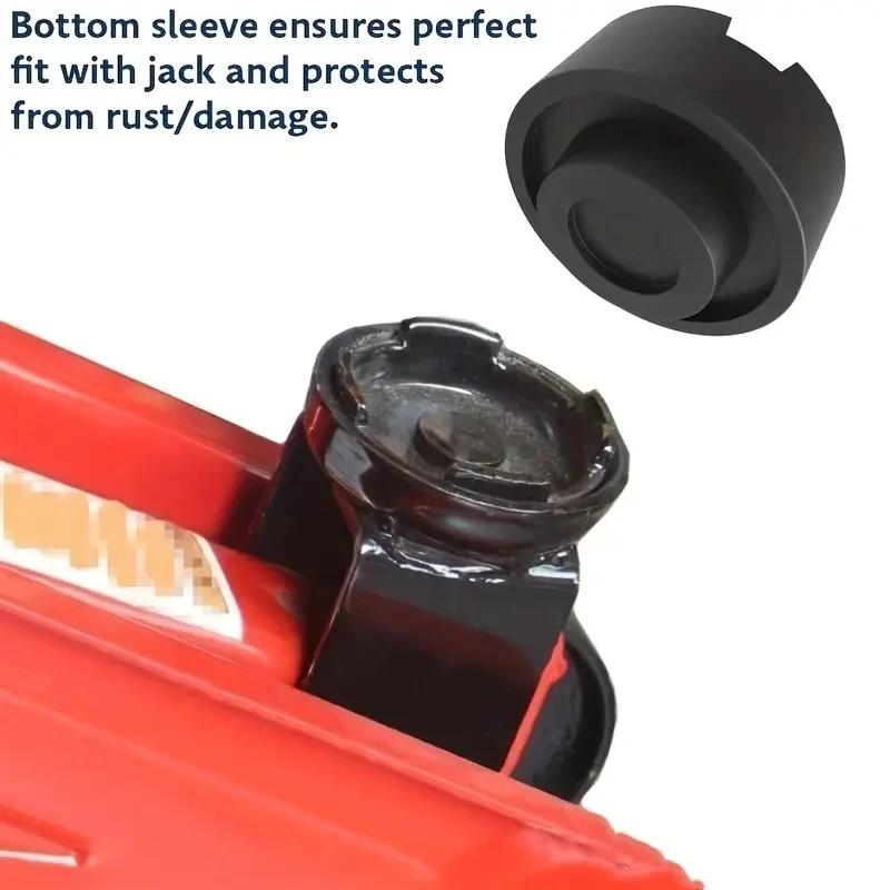 1/2Pcs Car Universal Jack Stand Rubber Pad Black Round Multi-functional and Durable Portable Car Jack Stand Car Supplies