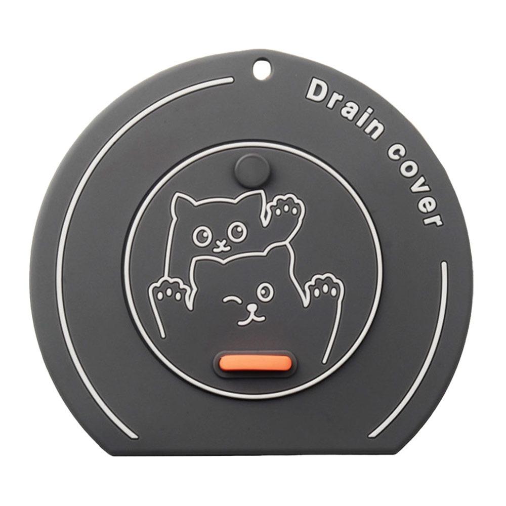 

Insect-proof Floor Drain Cover Reusable Drain Stopper Sewer Pipe Cover Anti-Odor Drainage Floor Pad Bathtub Shower Drain Plug сірий