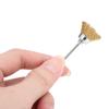 Brass Wire Nail Drill Bit Cleaning Brush Nail Polishing Head Cleaner Manicure Tool Accessory
