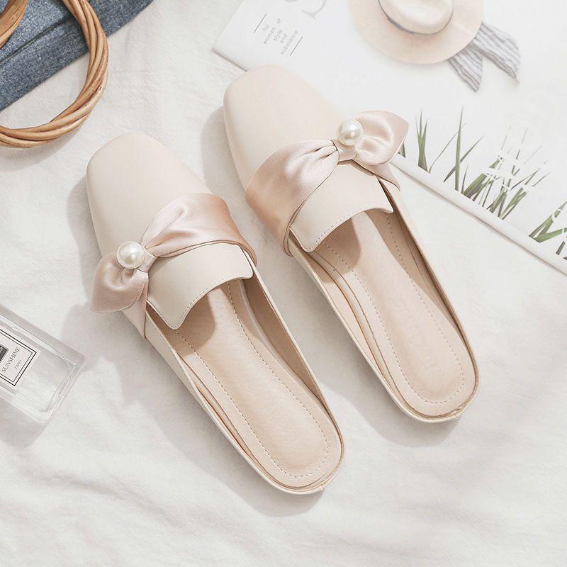Women s Bow Square Toe Mules - Summer 2024 Fashion 38
