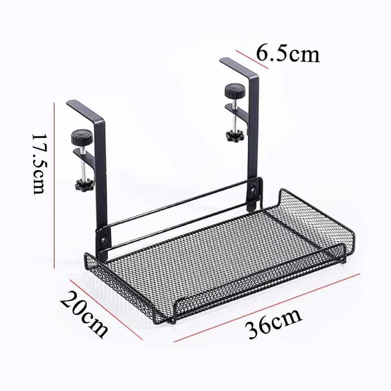 Under Desk Cable Management Tray No Drill Steel Desk Cable Organizers Wire Management Tray Cable Management Rack Storage Shelf