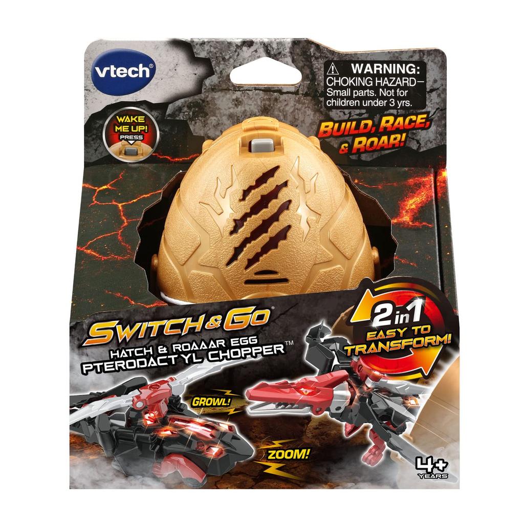 VTech Switch and Go Hatch and Roar Egg Pterodactyl Chopper.