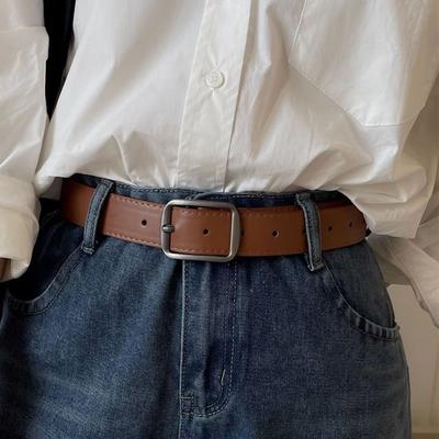 Simple Premium Belt Ladies Jeans Decorative Belt Male Student Belt