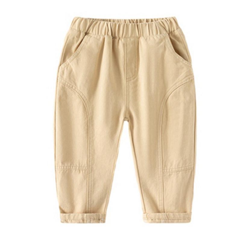 

Брюки для маленьких мальчиков однотонные повседневные детские брюки 100