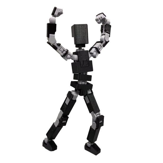Joint Man Ornament 3D Printed Moveable Joints Different Posture Robort Toy Human Figurine Home Office Desktop Ornament