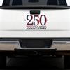 n 250 Years Decals - 10.2X6.1 in 250 Years Anniversary Waterproof Sticker for Trucks Car Trailer SUV Van or Any Smooth Surface, Removable - Bumper
