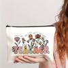 1pc Teach Them, Love Them, Watch Them Grow Print Teacher Cosmetic Bag, Women Makeup Bag Pouch Travel Toiletry Organizer, Back To School Teacher Gift