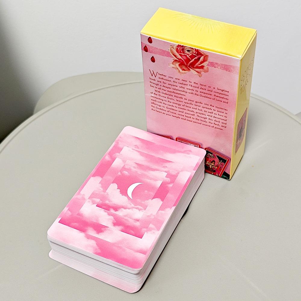 Goddess of Love Tarot: A Deck for Embodying The Erotic Divine Feminine 78 Pcs Cards 10.3*6cm