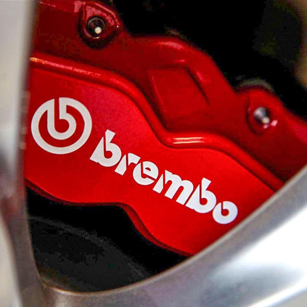 Brake Caliper Sticker, Brembo Sticker, Universal Use, White