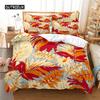 Fresh Leaves Bed Cover Kit Bed Cover Kit 3d Bedding Digital Printing Bed Linen Queen Dimension Size Bed Cover Kit Fashion Design