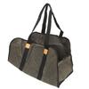 Log Carrier Waxed Canvas Dark Green Waterproof Large Capacity Reinforced Handles Foldable Anti Slip Firewood Bag for