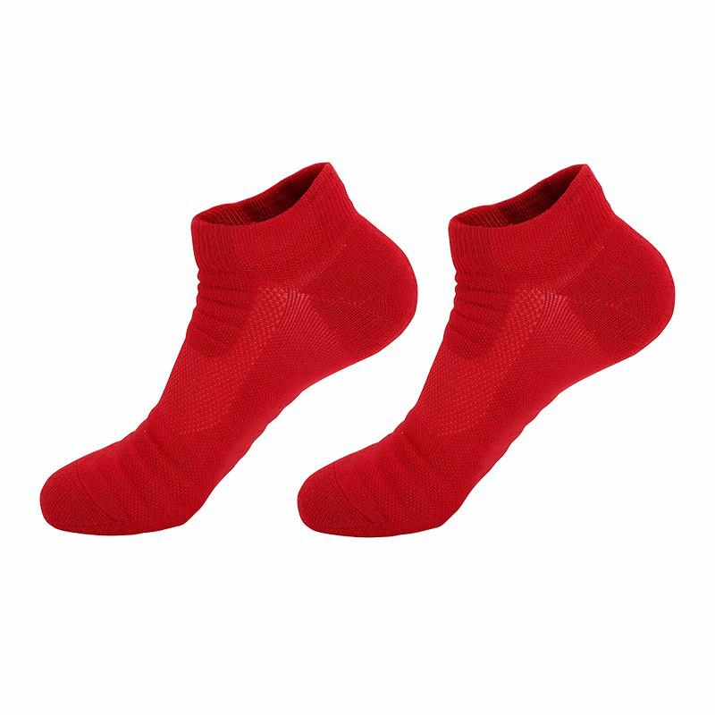 

Однотонные короткие баскетбольные носки: Воздухопроницаемый, влагоотводящий, амортизирующий, удобный и настраиваемый. Size 39-44 красный
